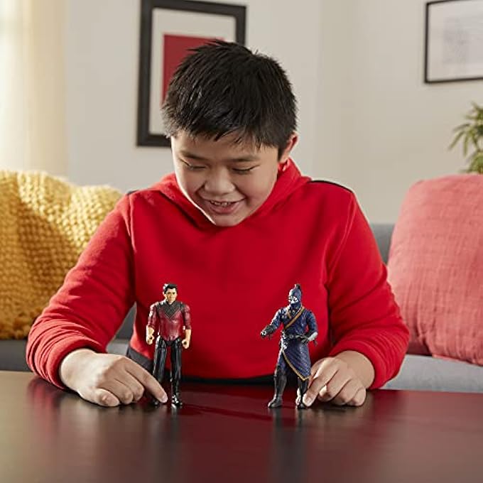 SHANG CHI HASBRO MARVEL AND THE LEGEND OF TEN RINGS ACTION FIGURE TOYS, VS DEATH DEALER BATTLE PACK FOR CHILDREN - Image 2